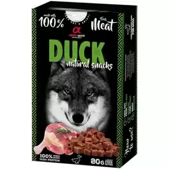 ALPHA SPIRIT NATURAL DUCK apmācību gardumi no pīles  gaļas suņiem 80g